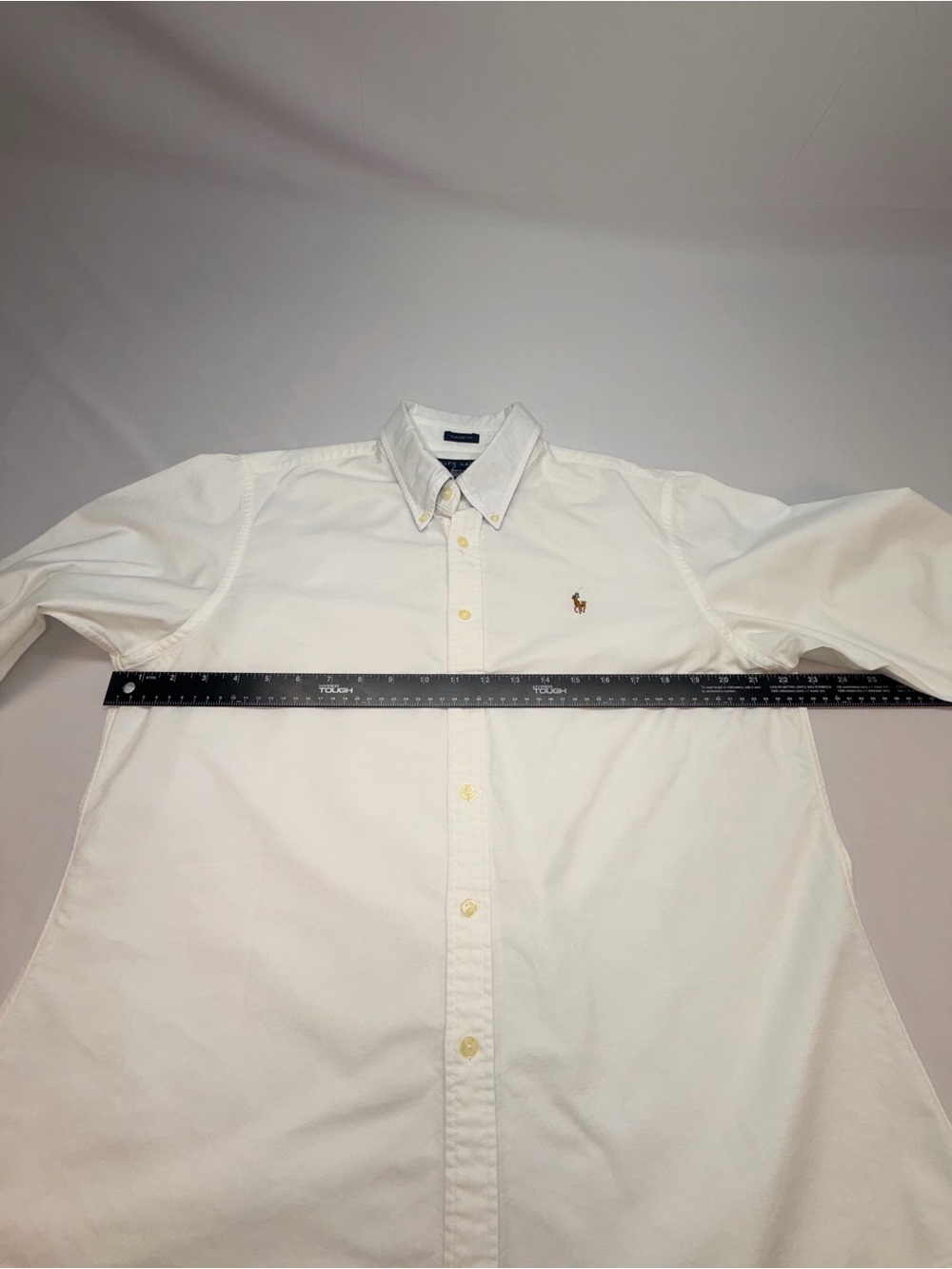 Ralph Lauren White Oxford Button Down Shirt Women’s Size 16 Classic Fit - Picture 7 of 9